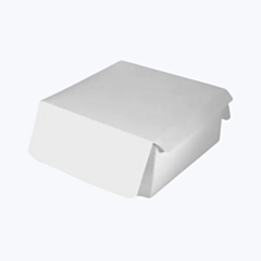 250 x 6 x 6 x 3" Folding Cake Box White Recyclable