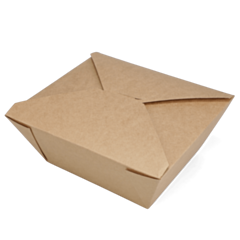 100 x Chefpac® No.4 Brown Food Takeaway Container Leakproof Boxes 98oz