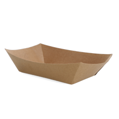 500 x Large Kraft Open Food Tray