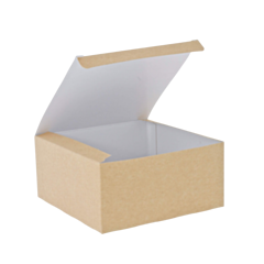 500 x Chefpac® Kraft Burger Box Recyclable