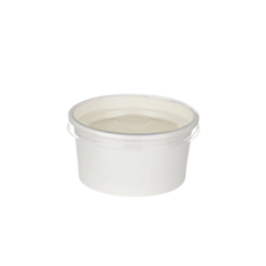 500 x 7oz White Paper Takeaway Portion Pots and PP Lids