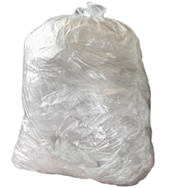 200 x 10kg Refuse Bin Bag Clear Recyclable