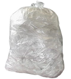 100 x 20kg Extra Heavy Duty Clear Sacks 20kg Recyclable