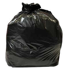 200 x 18x32x38" Black Heavy Duty 20Kg Rating Refuse Sack