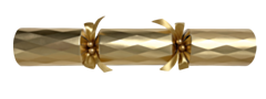 25 x 14" Gold Diamond Christmas Crackers
