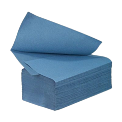 3000 x 200 x 240mm Multifold 1 Ply Blue Hand Towels