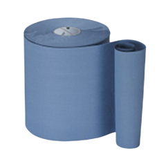 6 x 155m 1Ply Blue Embossed Roll