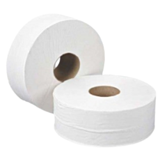 6 x 2Ply Midi Jumbo Toilet Roll 60mm Core