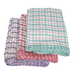10 x 46X69cm Cotton Check Tea towel Mix Colours