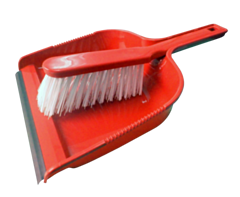 1 x Red Dustpan & Brush 