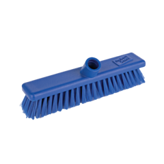 1 x 12" Blue Washable Broom - Stiff Bristles 