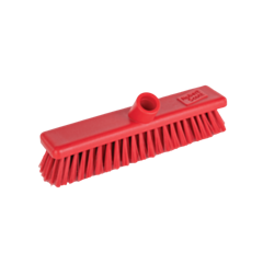 1 x 12" Red Washable Broom - Soft Bristles 