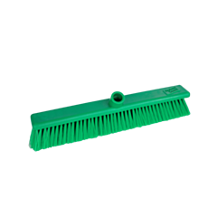 1 x 18" Green Washable Broom - Soft Bristles 
