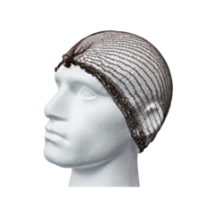 144 x Natural Brown Hairnets on Ring 