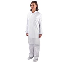 100 x 69 x 107cm White Disposable Aprons 