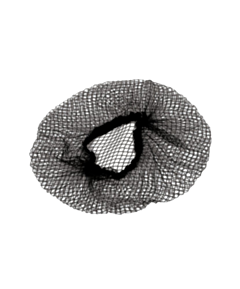100 x Black Hairnets Metal Ring