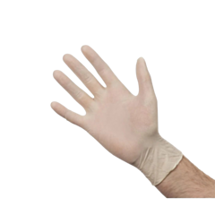 100 x Large Latex Gloves Large Lightly Powdered