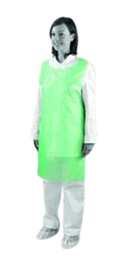 100 x 690X1070Mm Green Polythene Aprons Flat Packed