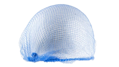 100 x Blue Lightweight Hairnets in Bag 
