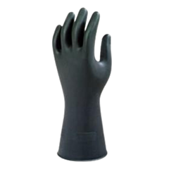 1 x Large Black Household Rubber Gloves (Pair)
