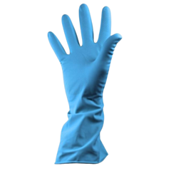 1 x Extra Large Pair Household Rubber Gloves Blue