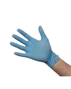 100 x Large Blue Nitrile Gloves Powder Free