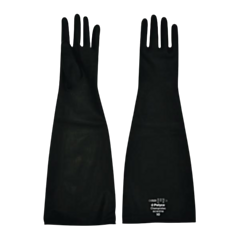 1 x Extra Large 1 Pair Rubber Gauntlet Gloves
