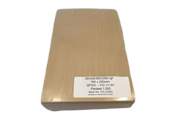 1000 x 250x350mm Greaseproof Paper Sheets Brown
