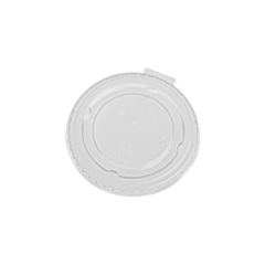 500 x R-PET Flat Lid No Hole