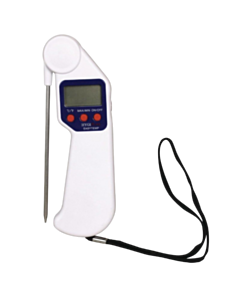1 x Hygiplas Folding Probe Meat Thermometer White