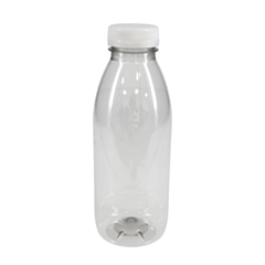 90 x 500ml Empty PET Bottles & White Lids - Recyclable