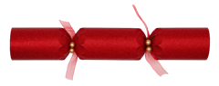 25 x 14" Sparkling Dust Red Christmas Cracker