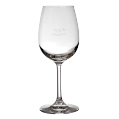 6 x Weinland Wine Stamped Glass 350ml LCE @ 175ml - 350ml - 195.5mm H