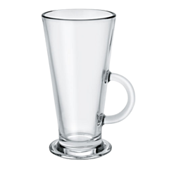 12 x Conic Latte Glass 280ml - 145mm H
