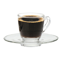 6 x Ultimo Espresso Glass Cup 71ml - 55mm H