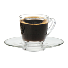 6 x Ultimo Espresso Glass Saucer 11cm - 4.25"