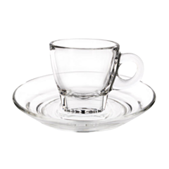 6 x Caffe Espresso Glass Cup 70ml - 60.5mm H