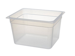 1 x Half Size Polypropylene Gastronorm Container 100mm