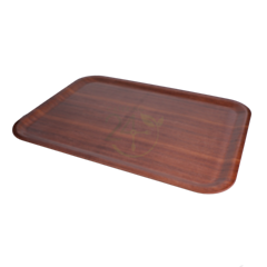 1 x Darkwood Mahogany Tray 60 X 45 60 X 45cm