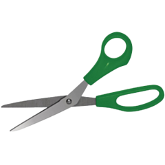 1 x Green Colour Coded Scissors