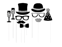 200 Piece Black Silver Selfie Kit