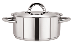 1 x Stainless Steel Casserole Dish & Lid 28cm