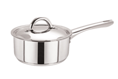 1 x Stainless Steel Saucepan & Lid 18cm