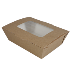 120 x Envirobee Large Takeaway Food Boxes - With Window 1200ml
