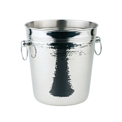 1 x Hammer Finish Stainless Steel Wine Cooler 21cm