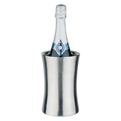 1 x Satin Finish Double Wall Stainless Steel Bottle Cooler 12.5cm