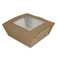 180 x Envirobee® Medium Takeaway Food Boxes - With Window 750ml