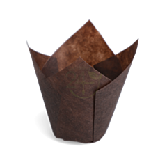 2000 x 175x175x50mm Tulip Muffin Cases Brown