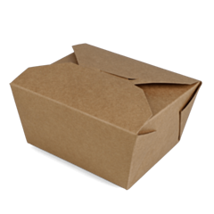 250 x Chefpac® 26oz No.1 Brown Food Takeaway Container Leakproof Boxes