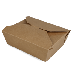 150 x Chefpac® 36oz No.5 Brown Food Takeaway Container Leakproof Boxes